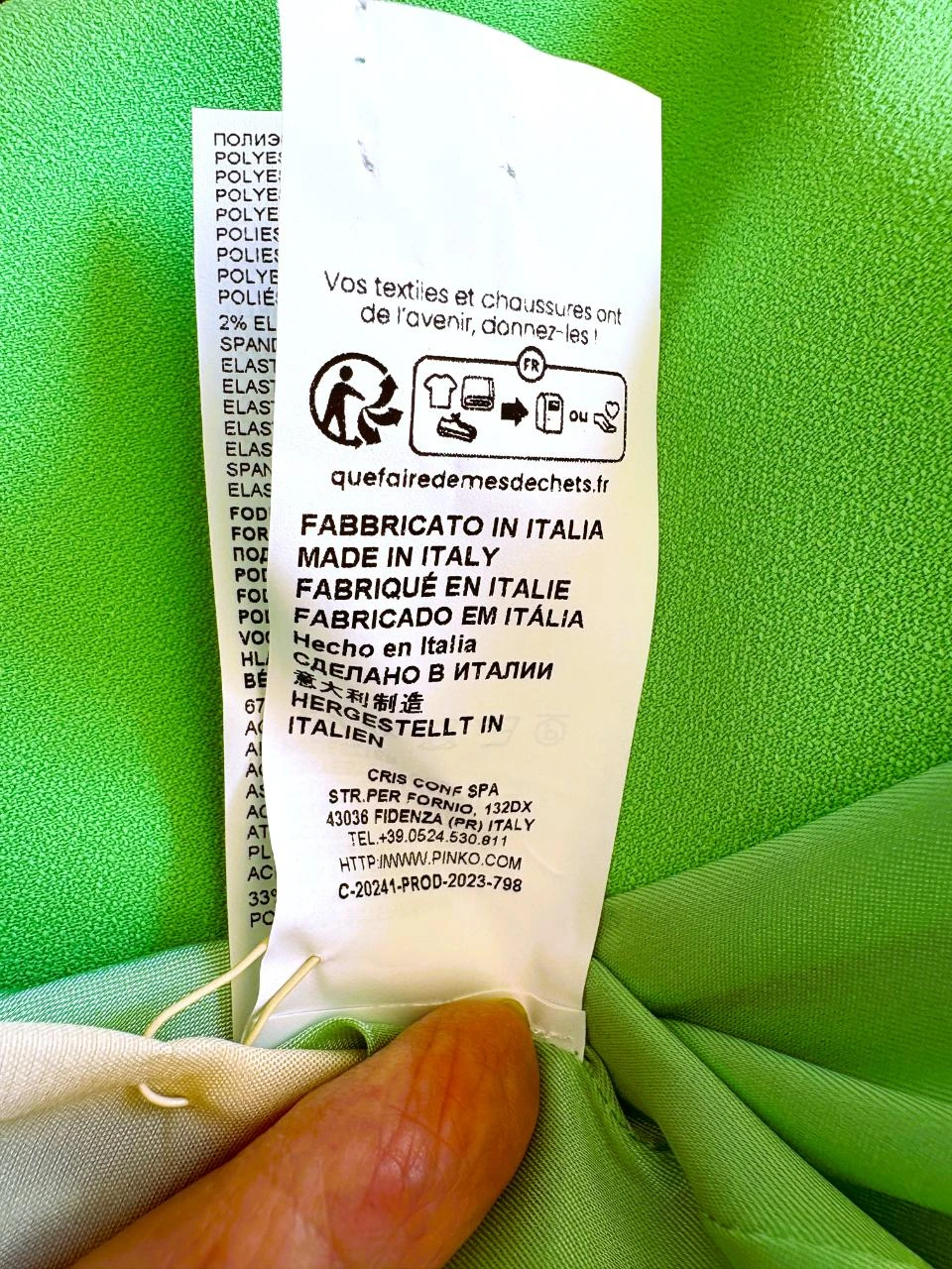 Blazer verde-escuro da Pinko – Feito na Itália – detalhe de botão dourado – tamanho IT40 – photo 13